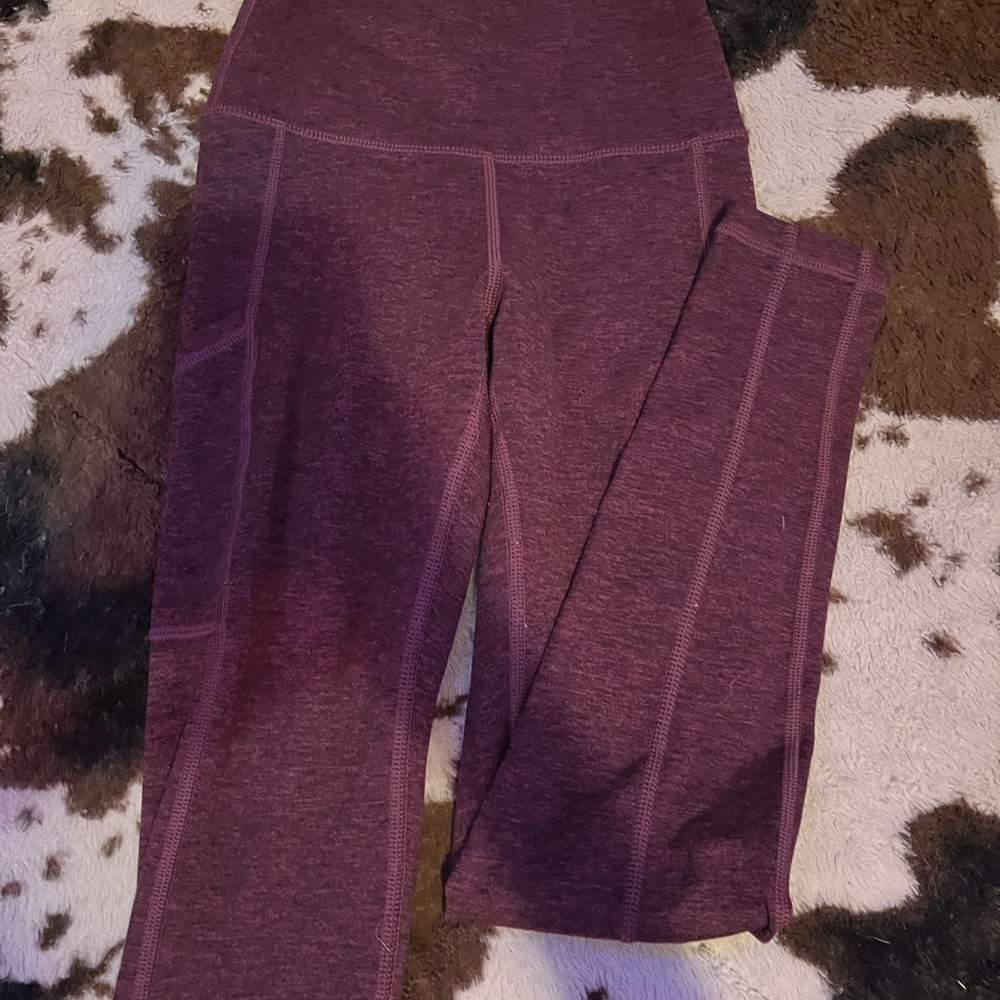 Purple High-Waisted Leggings